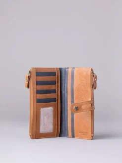 Lakeland Leather Natural Hartsop Leather Double Zip Purse