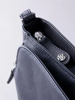 Lakeland Leather Navy Ambleside Cross-Body Bag