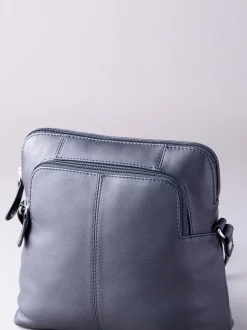 Lakeland Leather Navy Raven Cross-Body Bag