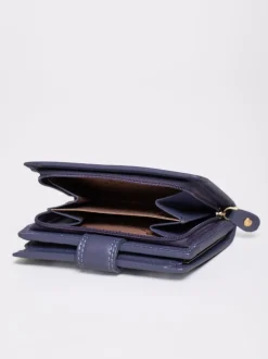 Lakeland Leather Purple Small Tab Purse