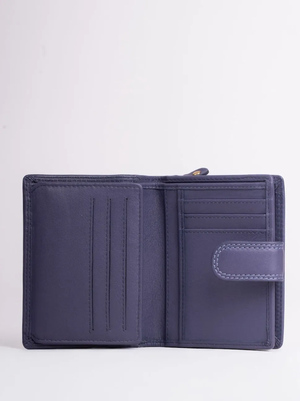 Lakeland Leather Purple Small Tab Purse
