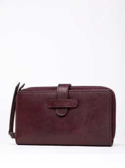 Lakeland Leather Red Newby Tab Purse