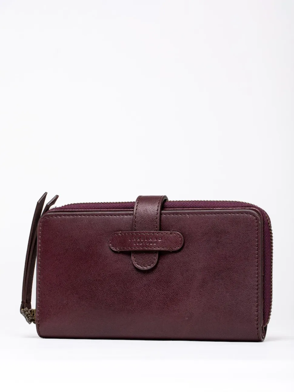 Lakeland Leather Red Newby Tab Purse