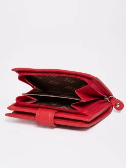 Lakeland Leather Red Small Tab Purse