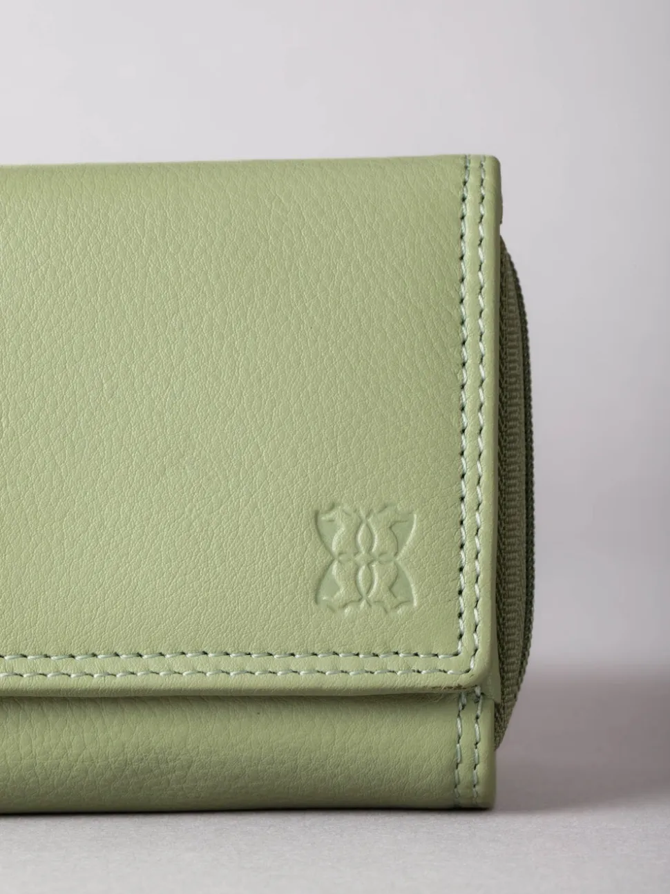 Lakeland Leather Sage Green Small Purse