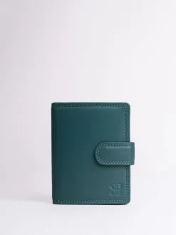 Lakeland Leather Teal Green Small Tab Purse