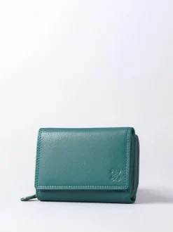 Lakeland Leather Teal Green Small Purse