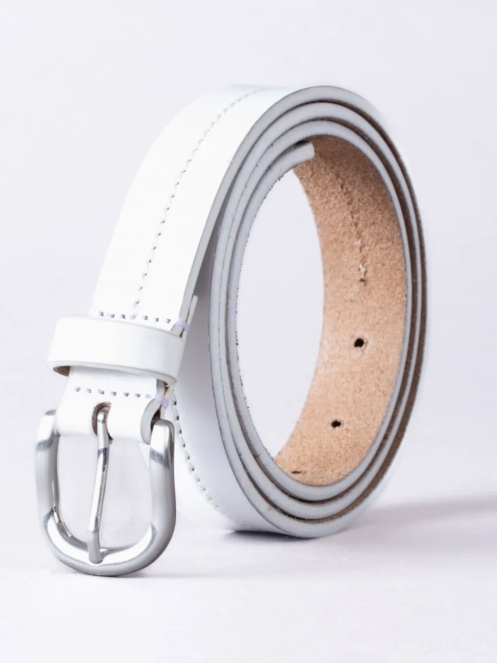 Lakeland Leather White Kendal Belt