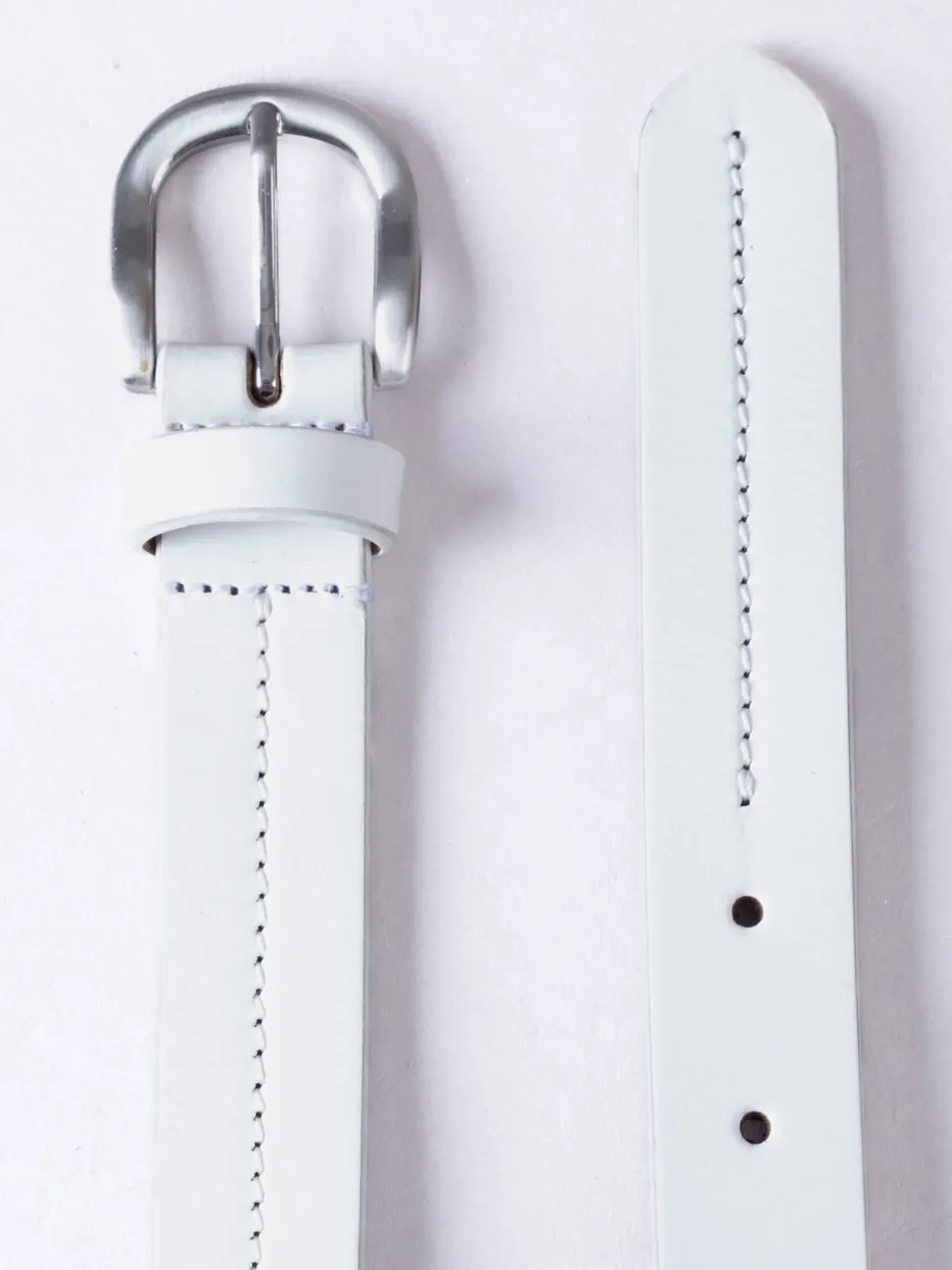 Lakeland Leather White Kendal Belt