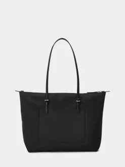 Lauren Ralph Lauren Black Keaton Nylon Medium Tote Bag