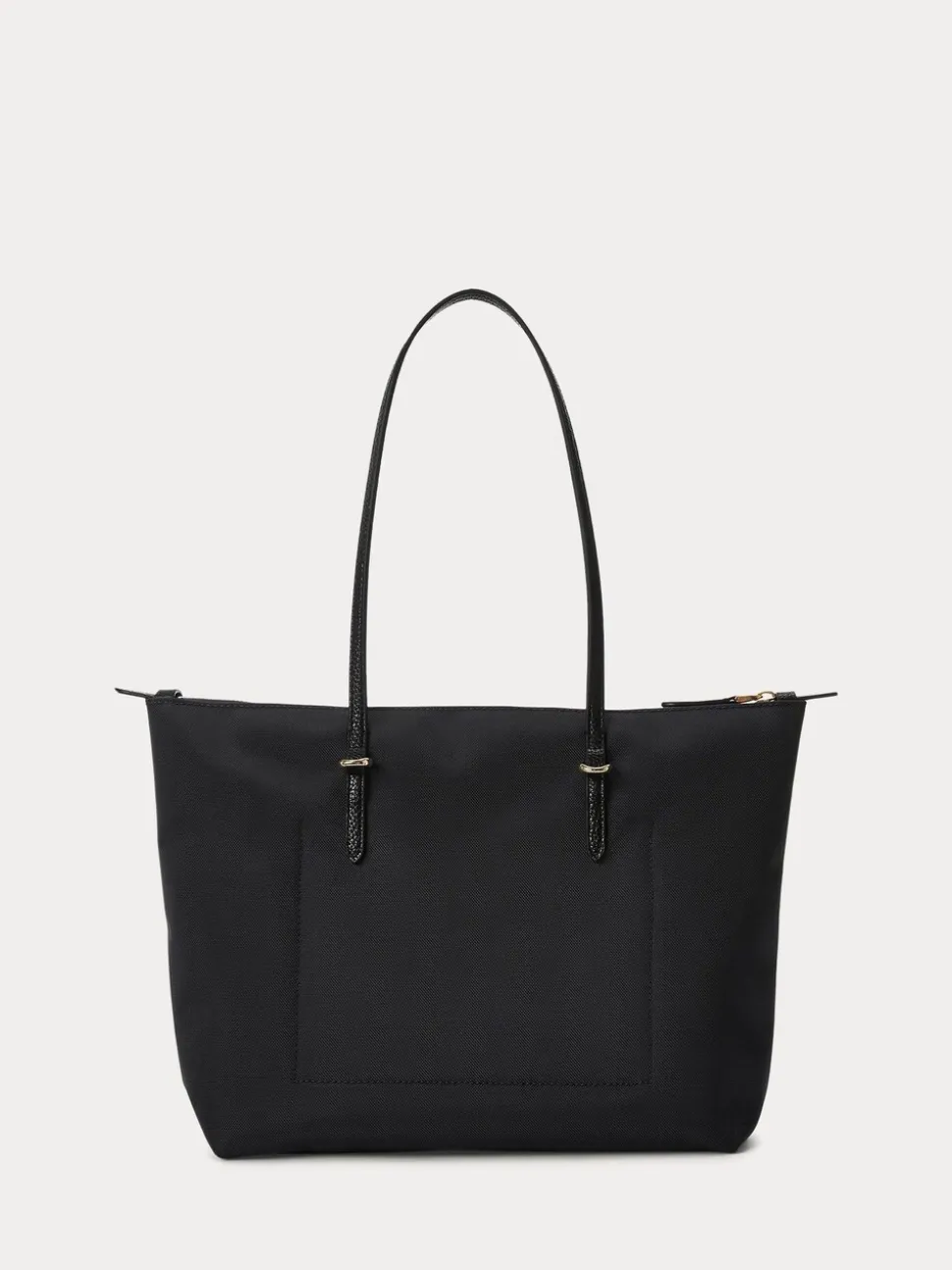 Lauren Ralph Lauren Black Keaton Nylon Medium Tote Bag