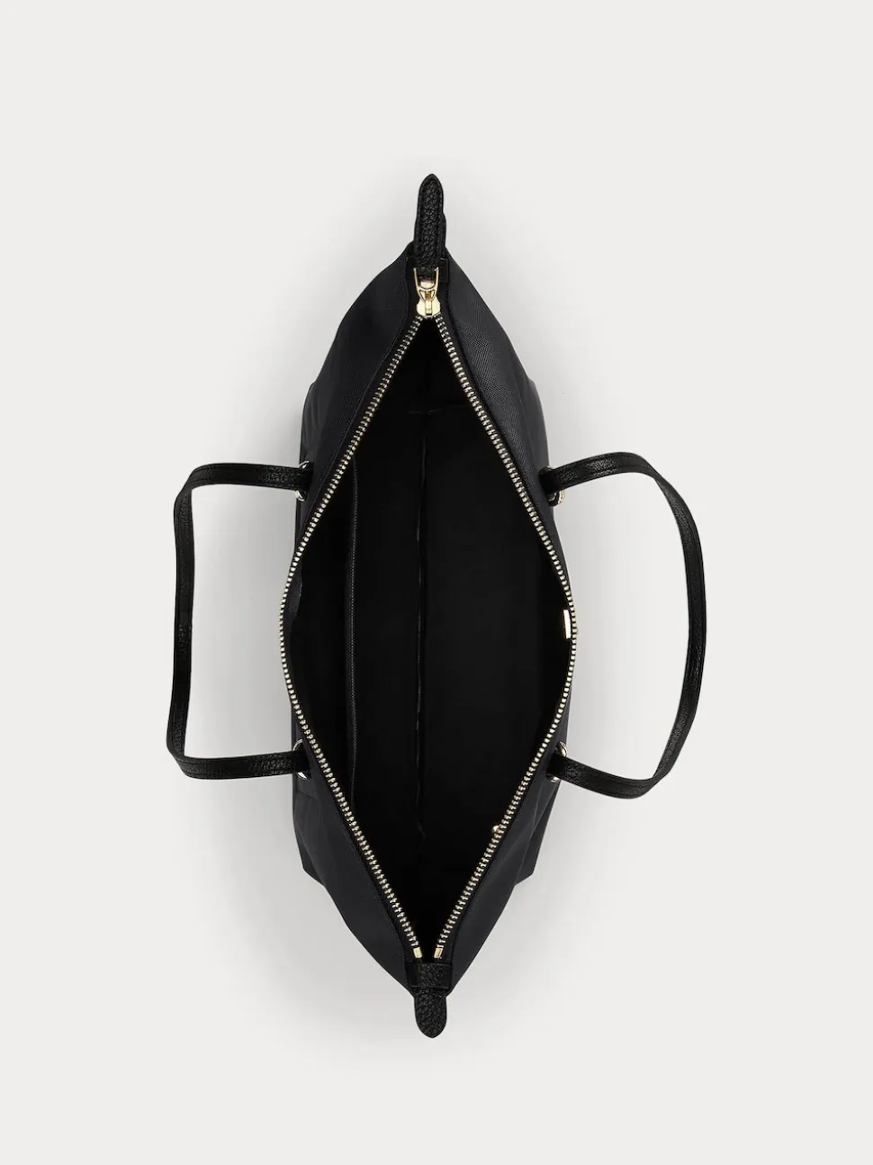 Lauren Ralph Lauren Black Keaton Nylon Medium Tote Bag