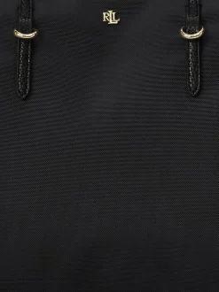 Lauren Ralph Lauren Black Keaton Nylon Medium Tote Bag