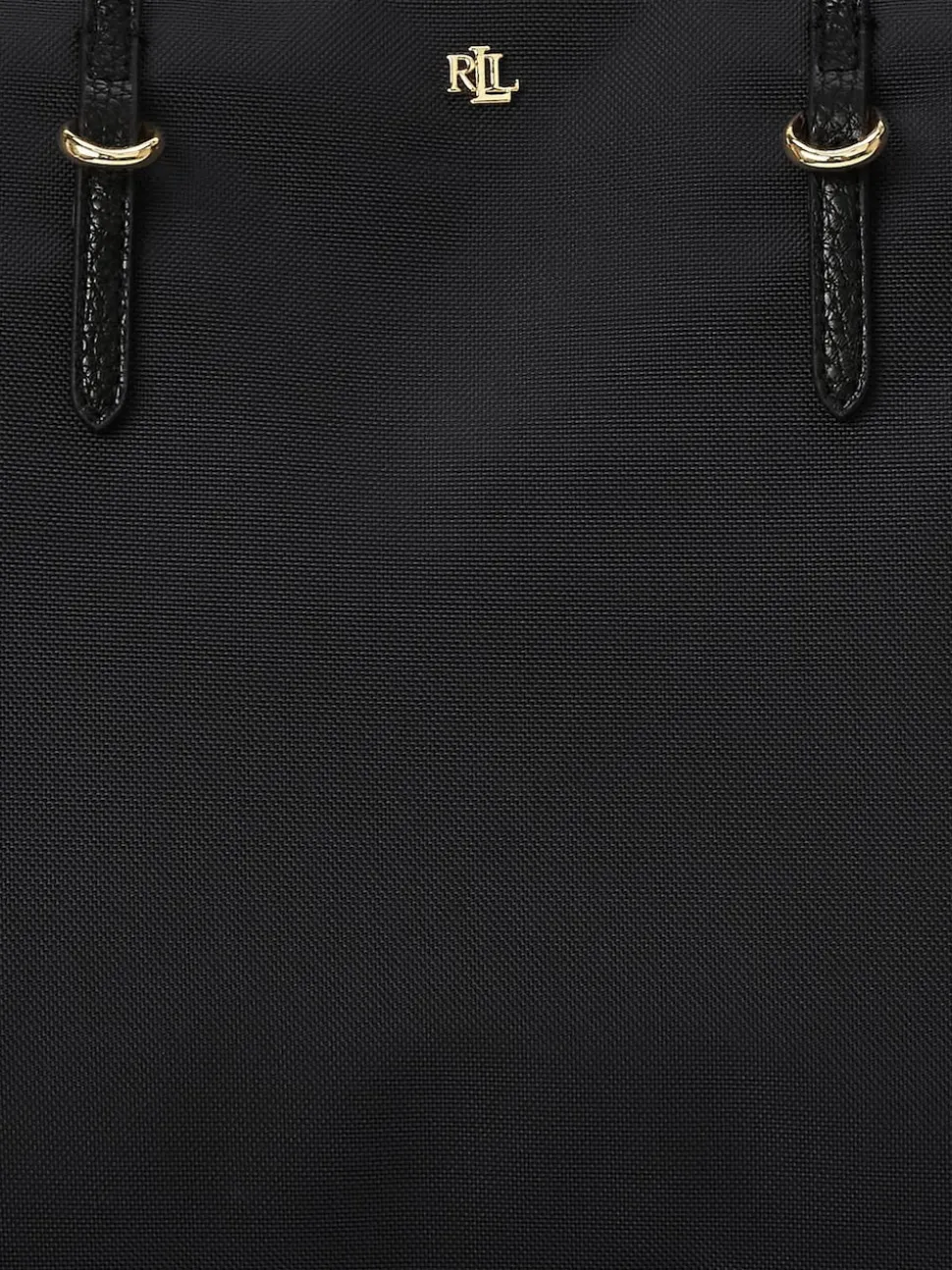 Lauren Ralph Lauren Black Keaton Nylon Medium Tote Bag