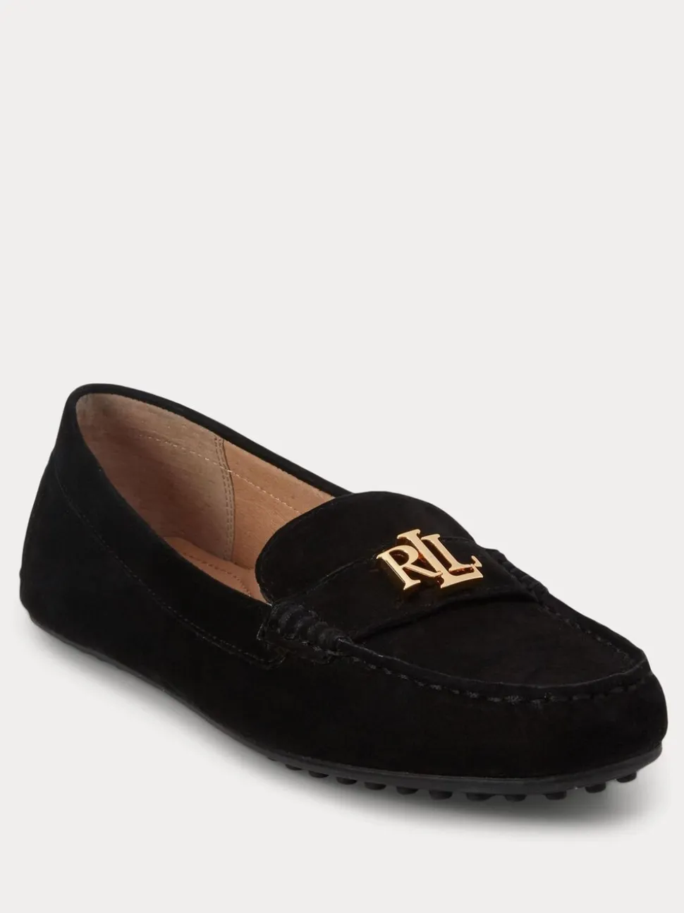Lauren Ralph Lauren Black Barnsbury Suede Loafers