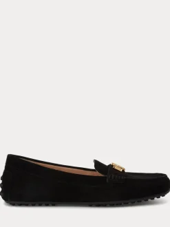 Lauren Ralph Lauren Black Barnsbury Suede Loafers