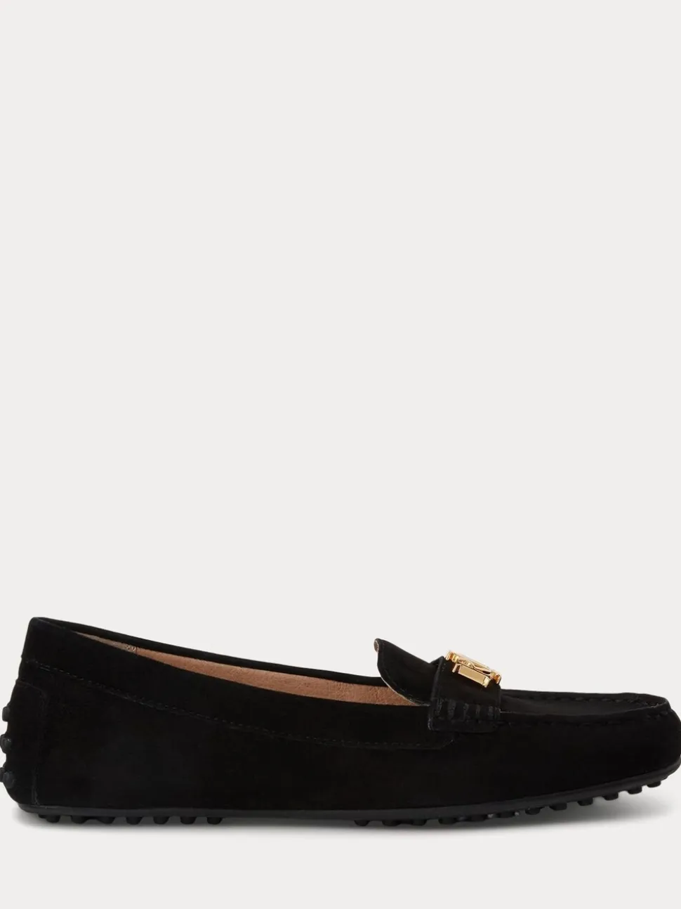 Lauren Ralph Lauren Black Barnsbury Suede Loafers