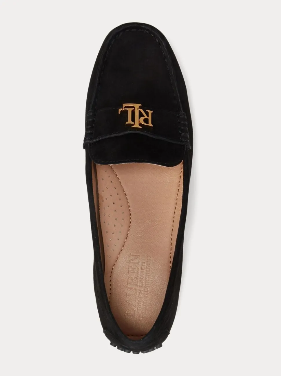 Lauren Ralph Lauren Black Barnsbury Suede Loafers