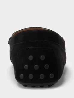 Lauren Ralph Lauren Black Barnsbury Suede Loafers