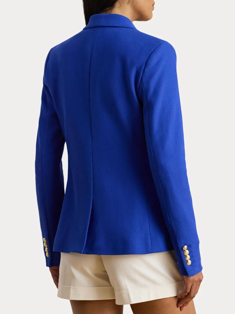 Lauren Ralph Lauren Blue Anfisa Crest Logo Blazer Jacket