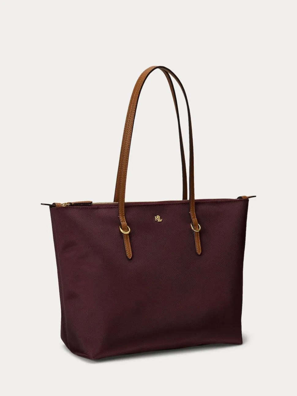 Lauren Ralph Lauren Red Keaton Nylon Tote Bag