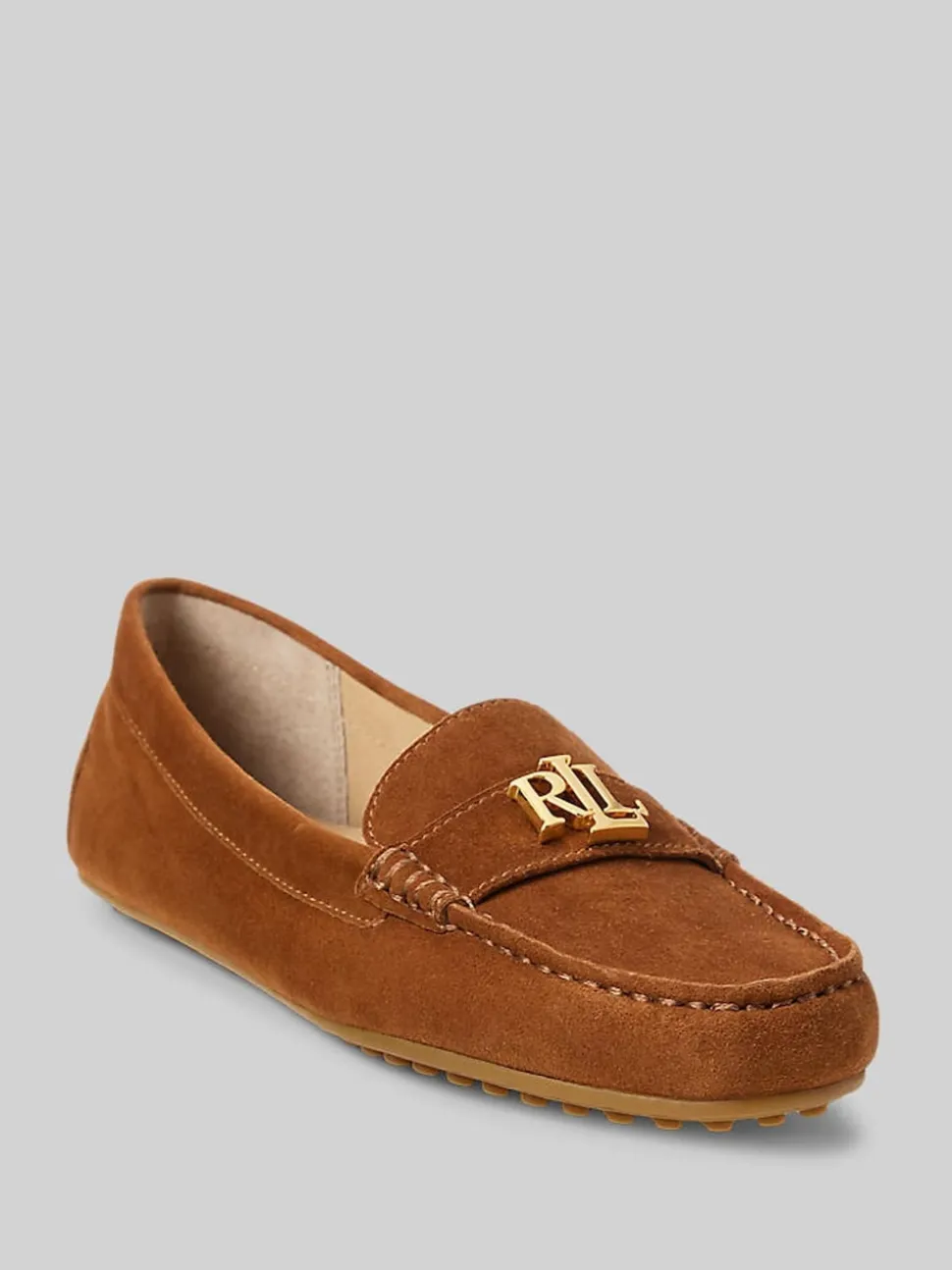 Lauren Ralph Lauren Tan Brown Barnsbury Suede Loafers