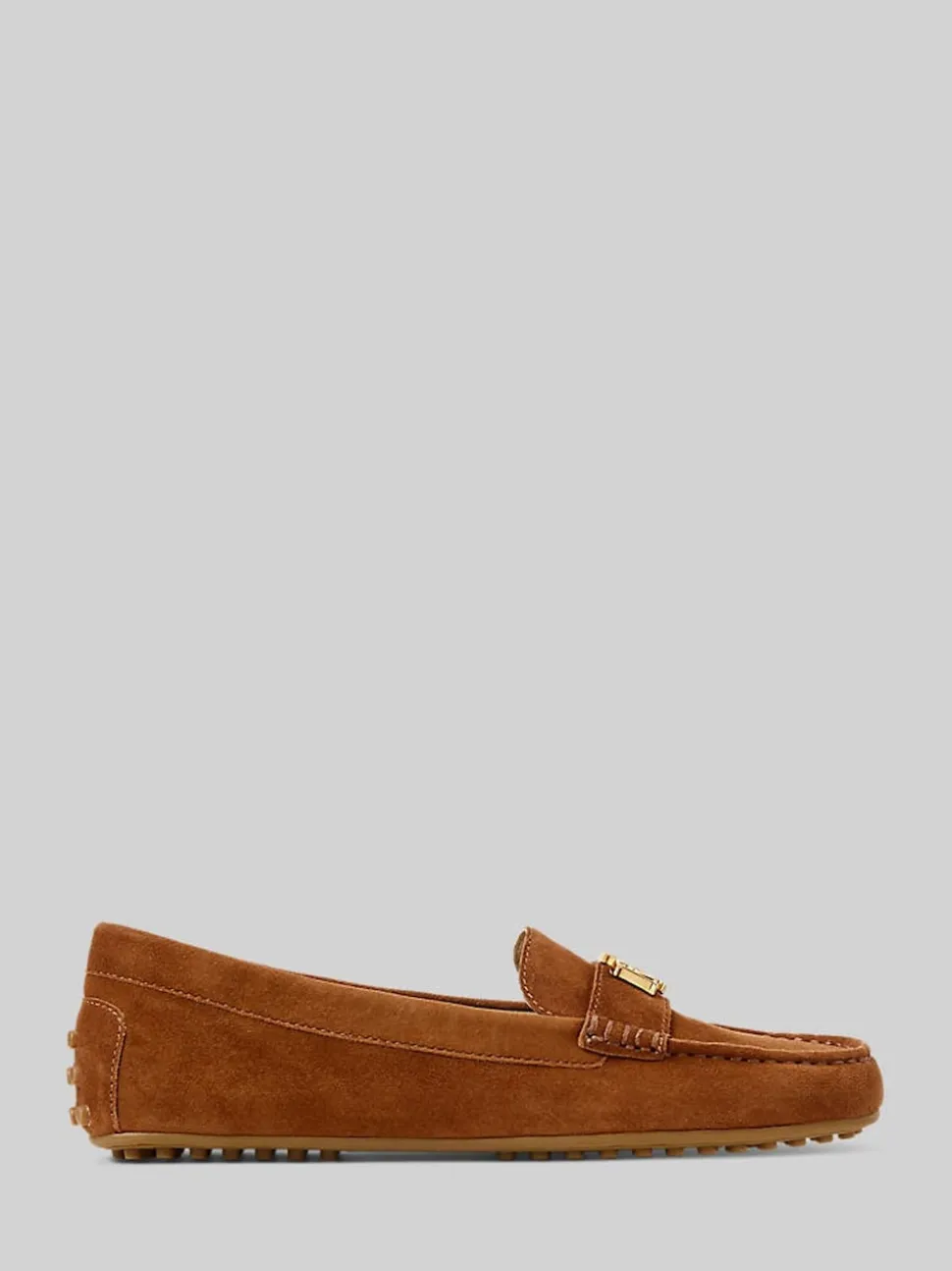 Lauren Ralph Lauren Tan Brown Barnsbury Suede Loafers