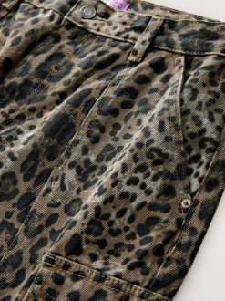 Leopard Hourglass Straight Leg Carpenter Jeans