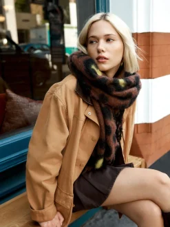 Leopard Print Heavyweight Blanket Scarf