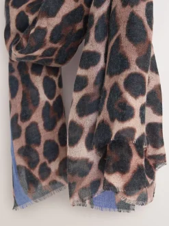 Leopard Print Lightweight Scarf