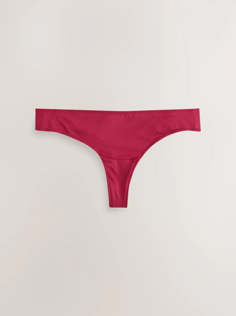 Leopard/Cherry Print Thong Microfibre Knickers 5 Pack