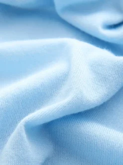 Light Blue 100% Merino Wool N.Premium Roll Neck Jumper