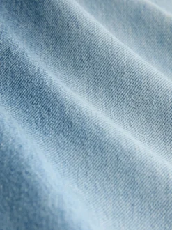 Light Blue Belted Wide Leg Jeans