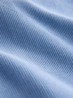 Light Blue Cord Wide Leg Trousers