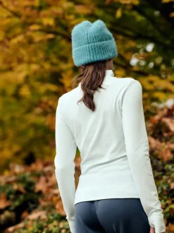 Light Blue Thermal Soft Touch Long Sleeve High Neck Top