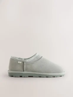 Light Grey Suede Shoot Slippers