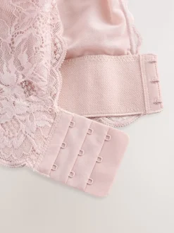 Light Pink Non Pad Non Wire Total Support Lace Bra