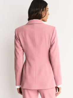 Light Pink Sculpting Single Breasted Blazer