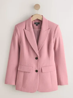 Light Pink Sculpting Single Breasted Blazer