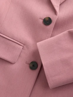 Light Pink Sculpting Single Breasted Blazer