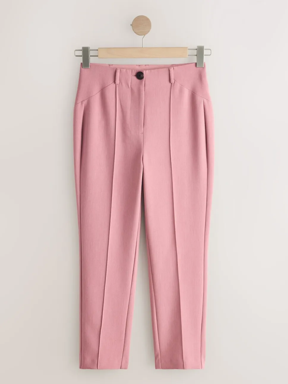 Light Pink Sculpting Tailored Slim Trousers