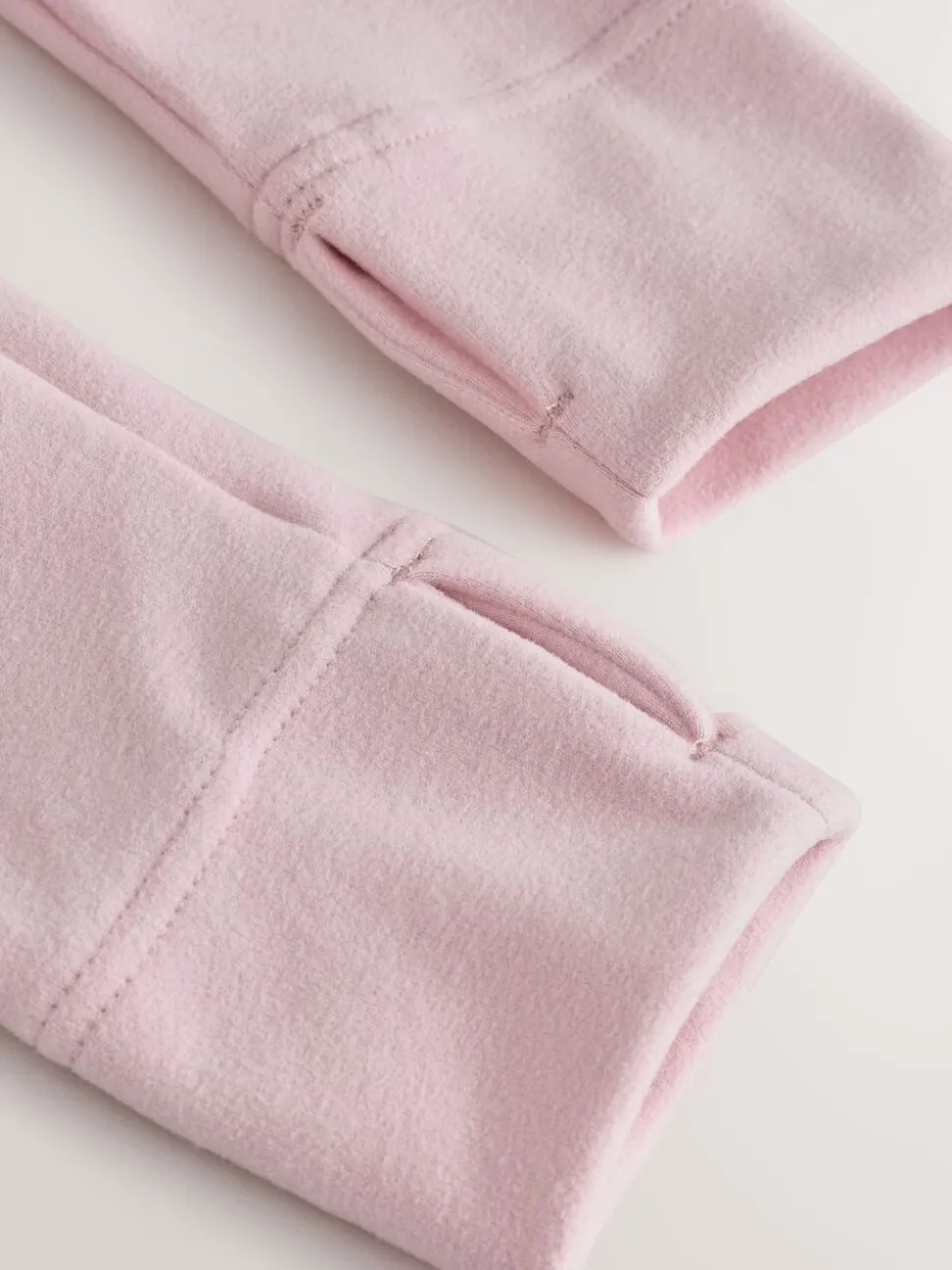Light Pink Thermal Soft Touch Long Sleeve High Neck Top