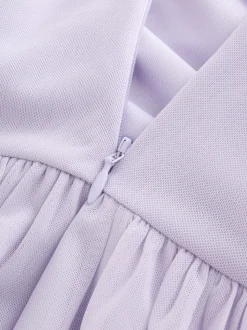 Lilac Purple Mesh Multiway Wedding Guest Bridesmaid Maxi Dress
