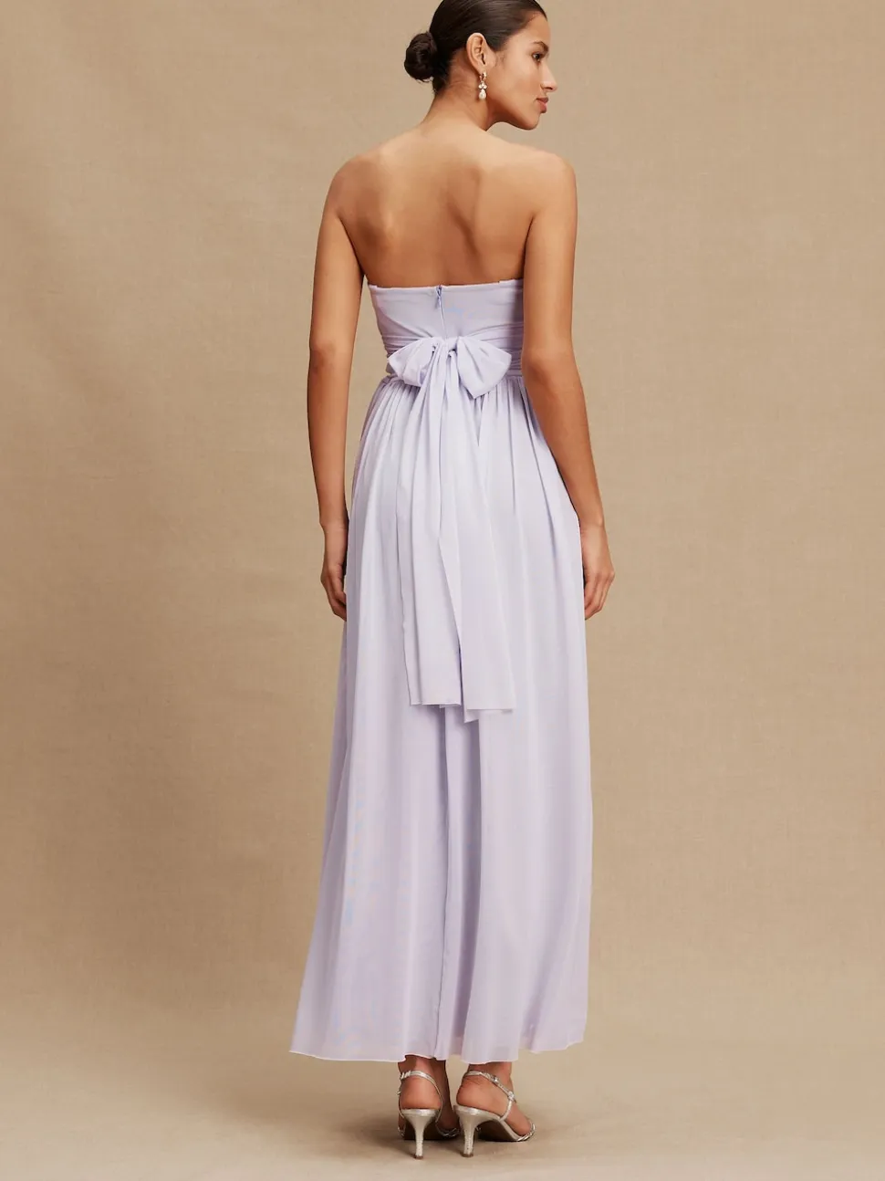 Lilac Purple Mesh Multiway Wedding Guest Bridesmaid Maxi Dress