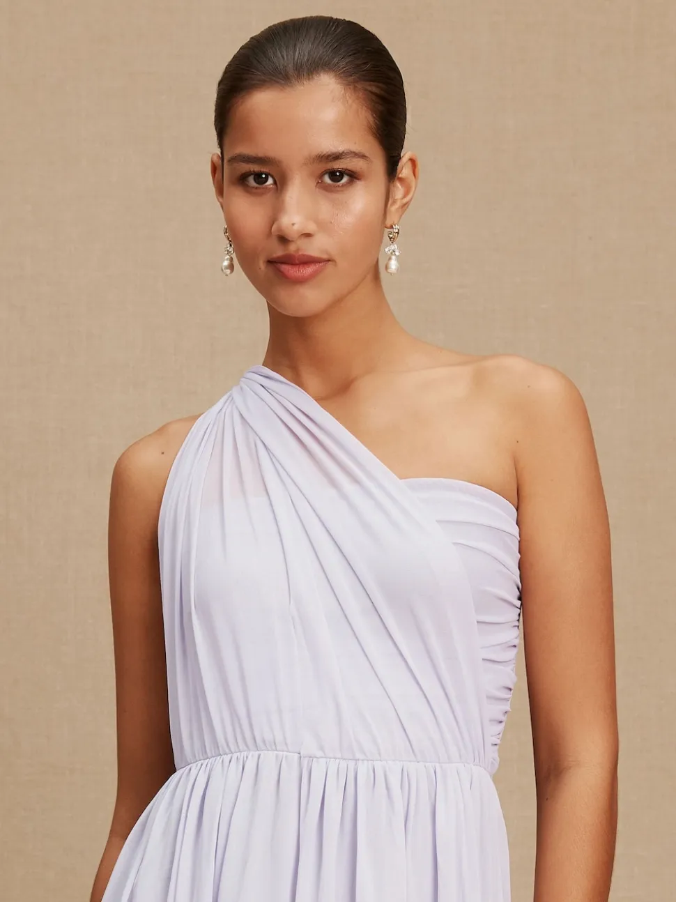 Lilac Purple Mesh Multiway Wedding Guest Bridesmaid Maxi Dress