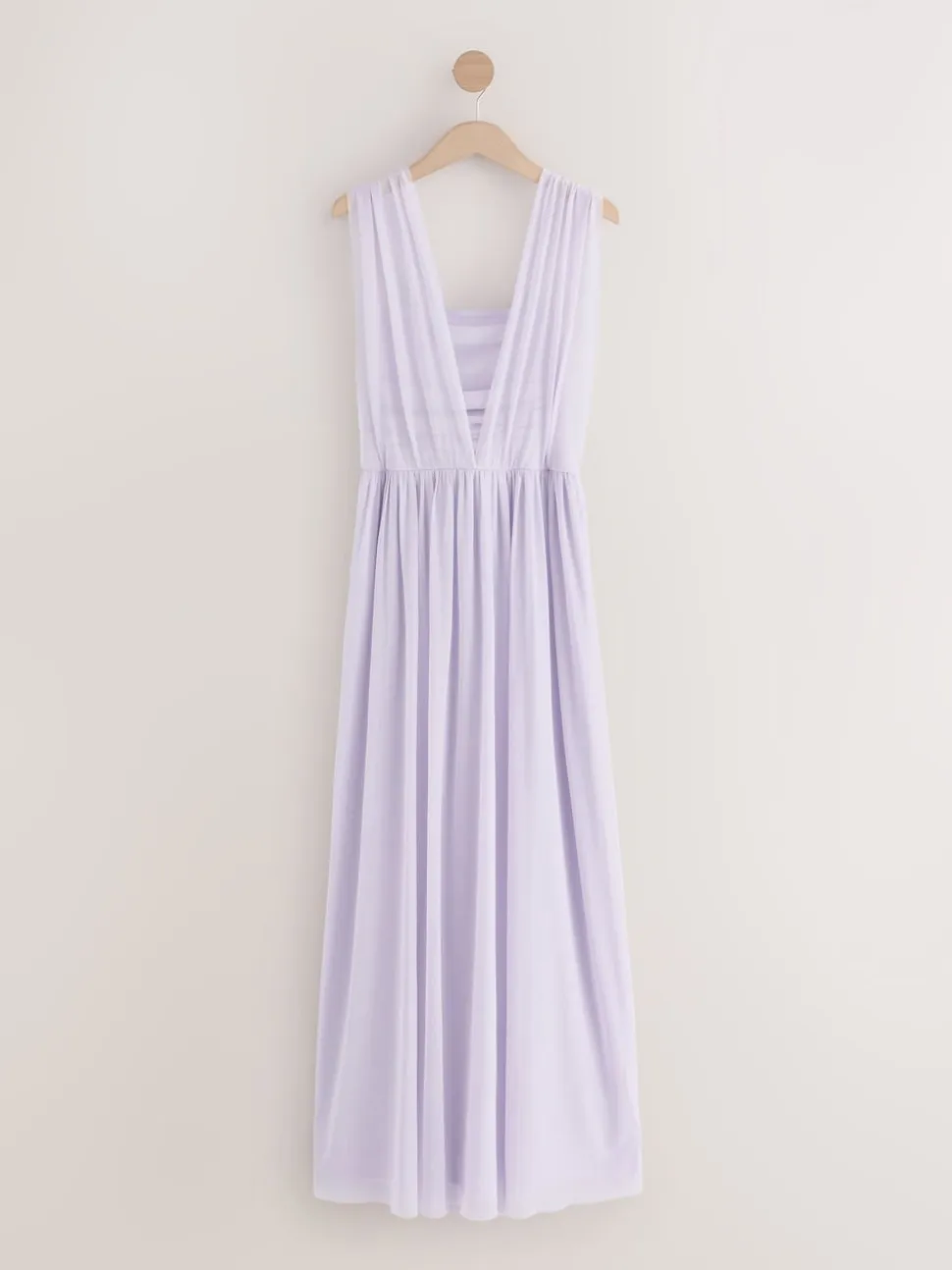 Lilac Purple Mesh Multiway Wedding Guest Bridesmaid Maxi Dress