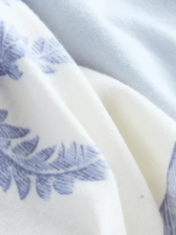 Lilac Purple Palm Short Sleeve Pyjamas