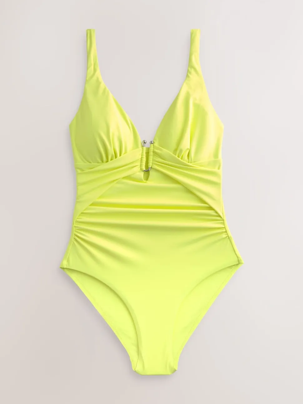 Lime Green Utrim Tummy Control Plunge Swimsuit