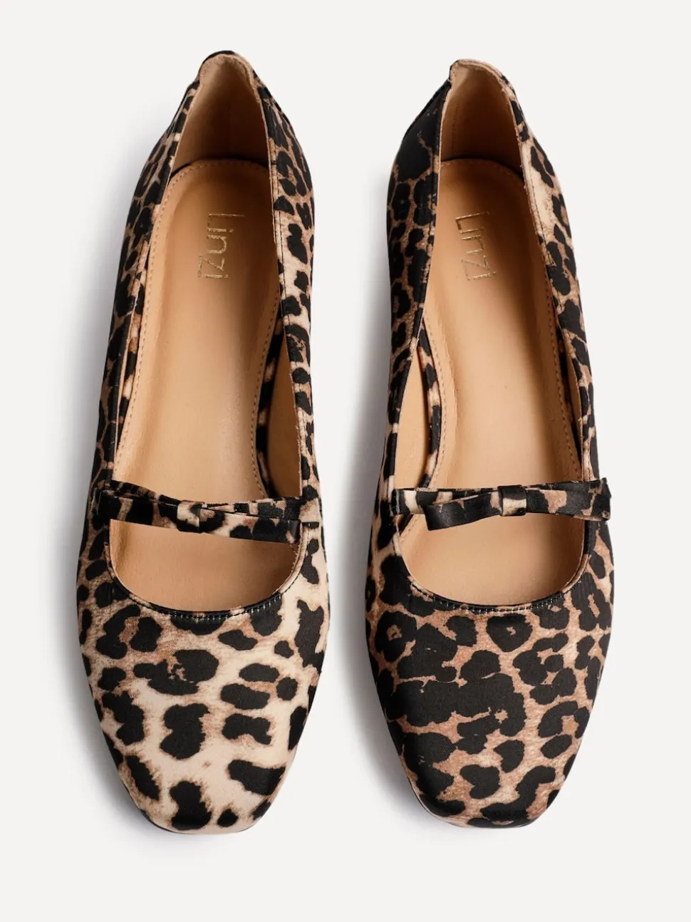 Linzi Animal Cressida Ballet Pumps With Bow Detail