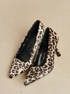 Linzi Animal Wide Fit Aim Closed Court Stiletto Heels